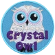 Crystal Owl - Metallic (Iron-On)