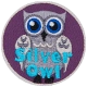 Silver Owl (Iron-On)