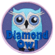 Diamond Owl - Metallic (Iron-On)