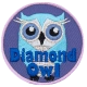 Diamond Owl - Metallic (Iron-On)