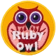 Ruby Owl (Iron-On)
