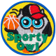 Sporty Owl (Iron-On)