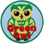 A green owl.