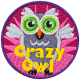 Crazy Owl (Iron-On)