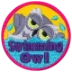 Swimming Owl (Iron-On)
