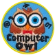 Computer Owl (Iron-On)