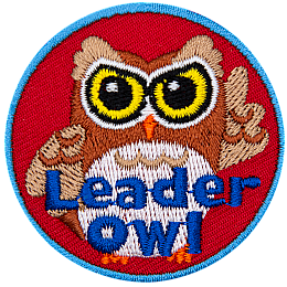 A horned owl with the words Leader Owl across the bottom.