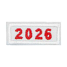 The number 2026 in red letters with a white background.