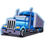 An 18 wheeler Scouting truck races down a track