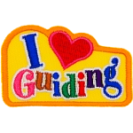 The words I Heart Guiding (with the heart replaced by an actual heart).