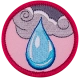 Raindrop (Iron-On)