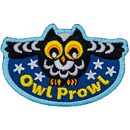 A flying owl over the words Owl Prowl.