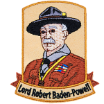 This patch depicts the portrait of Lord Robert Baden-Powell.