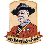 This patch depicts the portrait of Lord Robert Baden-Powell.