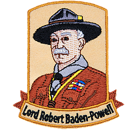 This patch depicts the portrait of Lord Robert Baden-Powell.