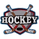 Hockey Player  (Iron-On)