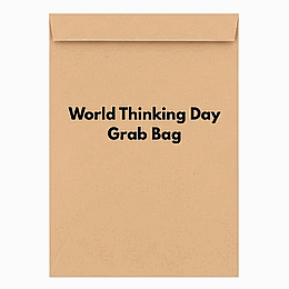 Grab bag featuring World Thinking Day items.