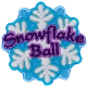 Snowflake Ball - Metallic (Iron-On) 