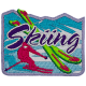 Skiing (Iron-On)