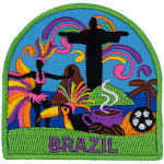 This tourist patch showcases Brazillian culture.