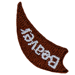 A brown flame with the word Beaver on it.