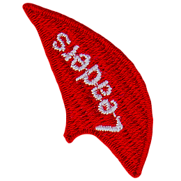 A red flame with the word Leader on it.