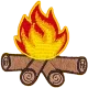 Campfire Flame Base (Iron-On)