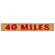 Hiking - 40 Miles Rocker (Iron-On)