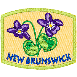 This patch displays New Brunswick's provincial flower: the purple violet.