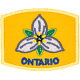 This patch displays Ontario's provincial flower: the white trillium.