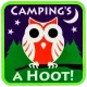 Camping's A Hoot! - Glow in the Dark Sticker (Glossy )