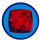 Garnet - Blue Circle Sticker (holographic glossy)