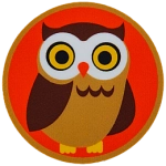 A cartoon brown owl.