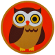 Brown Owl Sticker (matte )