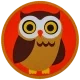 Brown Owl Sticker (matte )