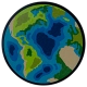 Earth Sticker (Glossy )