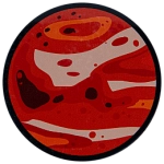 The planet Mars.