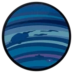 The planet Neptune.