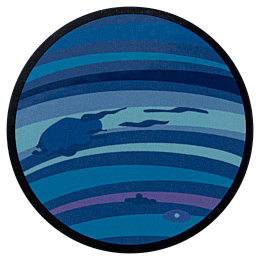 The planet Neptune.