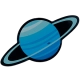 Planet of Uranus Sticker (Glossy )