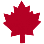 A red maple leaf.
