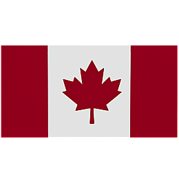 The flag of Canada.