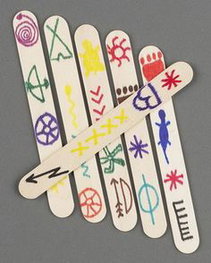 An indigenous Popsicle craft.