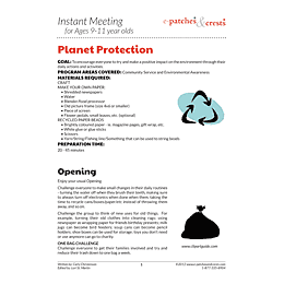 Planet Protection 9-11 yrs