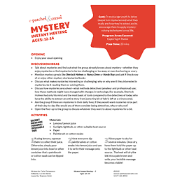 Mystery 12-14 yrs