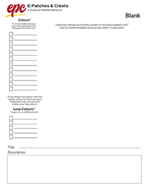 A blank design template. It does not have a predetermined shape.