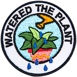 A plant being watered under the words Watered The Plant.