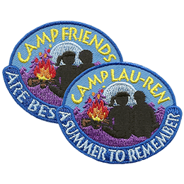 A Summer to Remember adapted patch with the original Camp Friends patch in the background