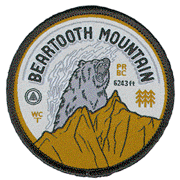 Beartooth mountain custom woven label by EPC