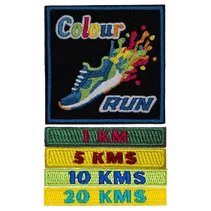 The colour run patch set.